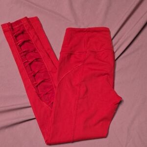 Victoria's Secret Sport Leggings, Size Small Red